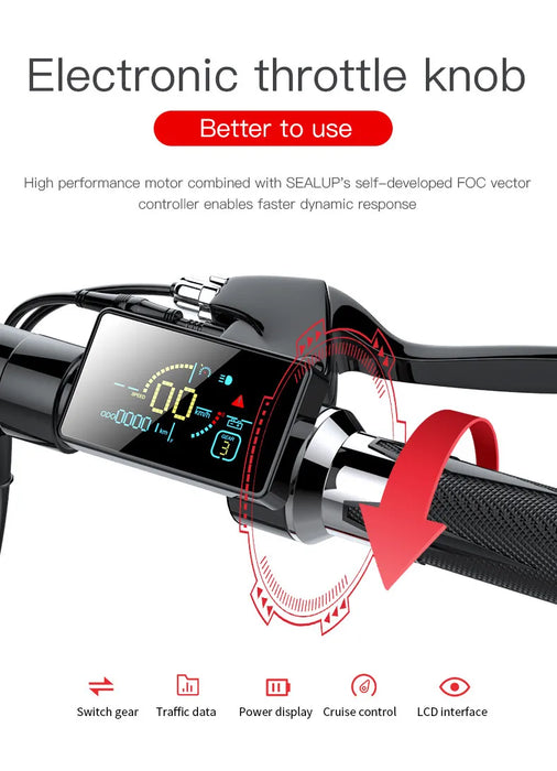 Sealup Q21 Off-Road Electric Scooter — 48V 500W