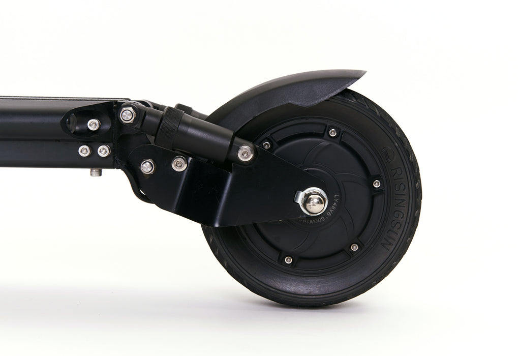 Zero 8 escooter with front and rear suspension